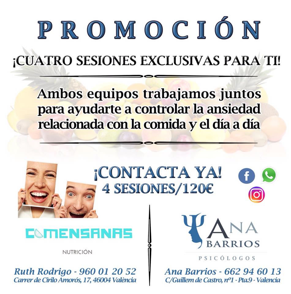 promoción Ana Barrios y Comensanas